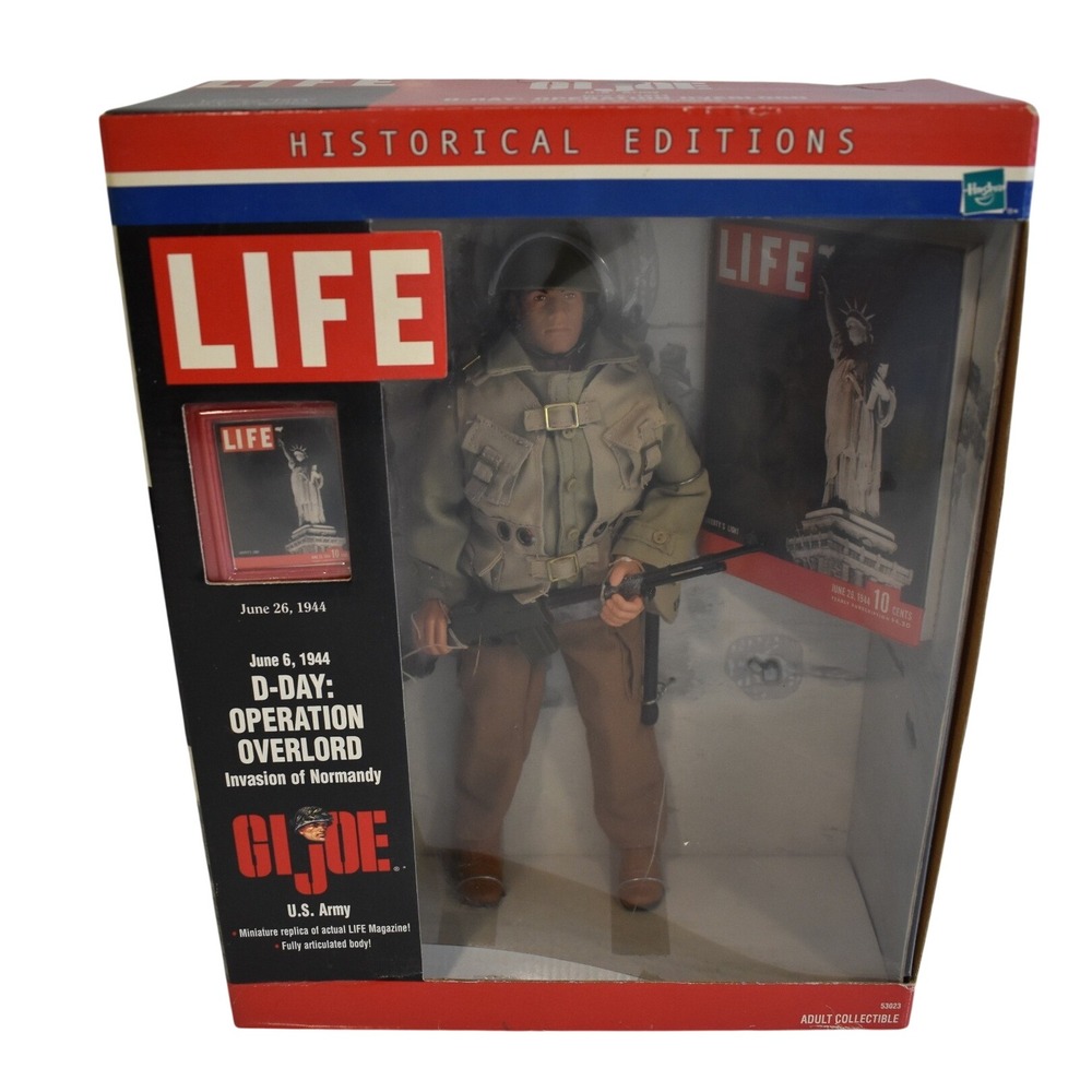 G.I. Joe Action Figure Adult 12in LIFE D-Day Operation Overlord 53023 New